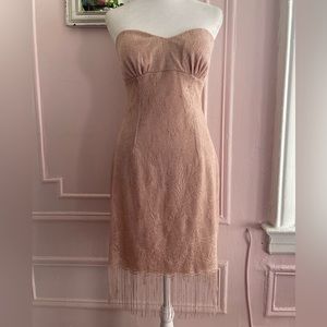 MYSTIC RETRO FRINGE ROSE GOLD DRESS 💋